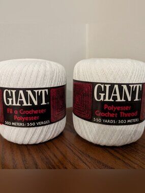 American Thread Co. Crochet Polyester 550 Yds 150P New Knitting Crochet x 2